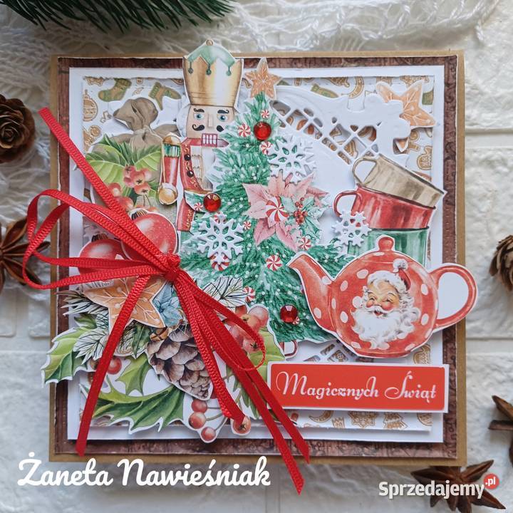 Kartki świąteczne Boże Narodzenie ręcznie Mszana Dolna