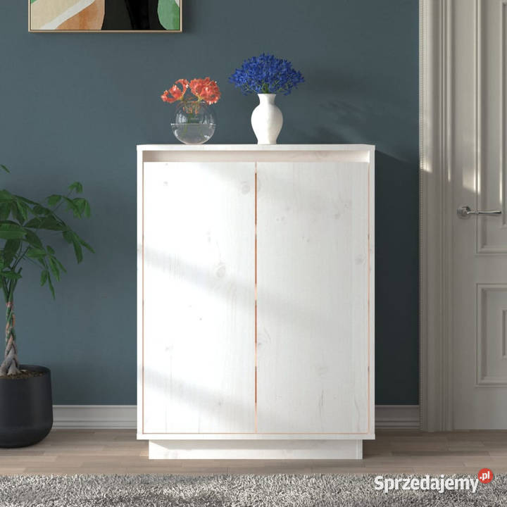 Szafka na buty biała 60x35x80 lite drewno mazowieckie Warszawa