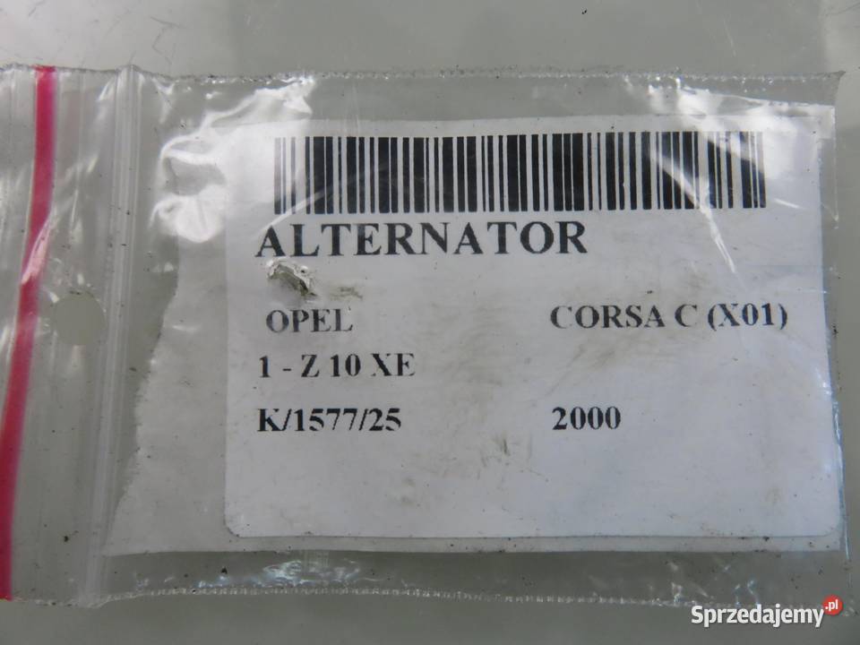 ALTERNATOR OPEL CORSA C 10 12V 24437119 Układ elektryczny silnika