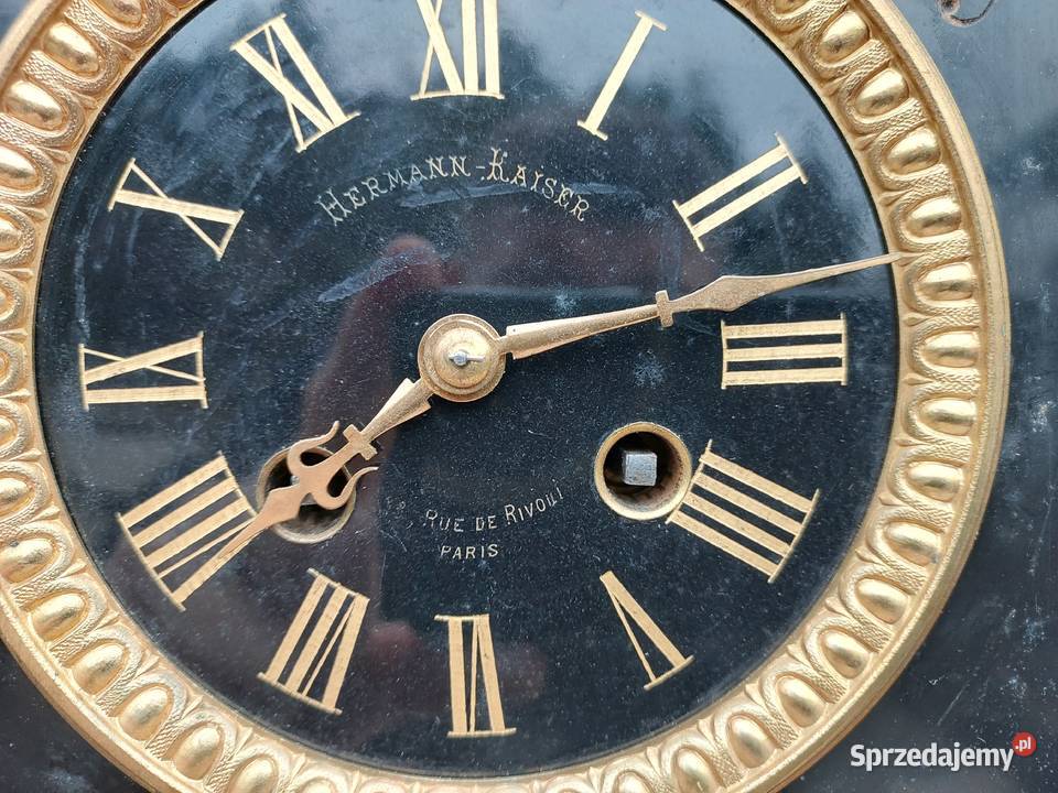 Stary zegar kominkowy francuski V Reclus antyk pomorskie