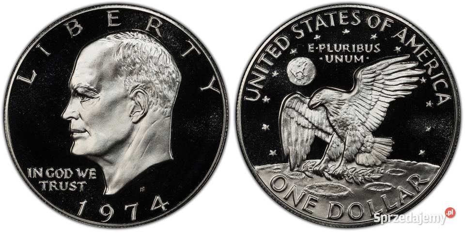 1974 S MINT USA EISENHOWER SILVER PROOF CASED Warszawa