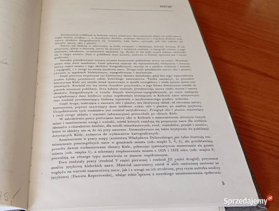 Toponimia Kielc nazwy części miasta i obiektów tradycyjny podręcznik Gdańsk