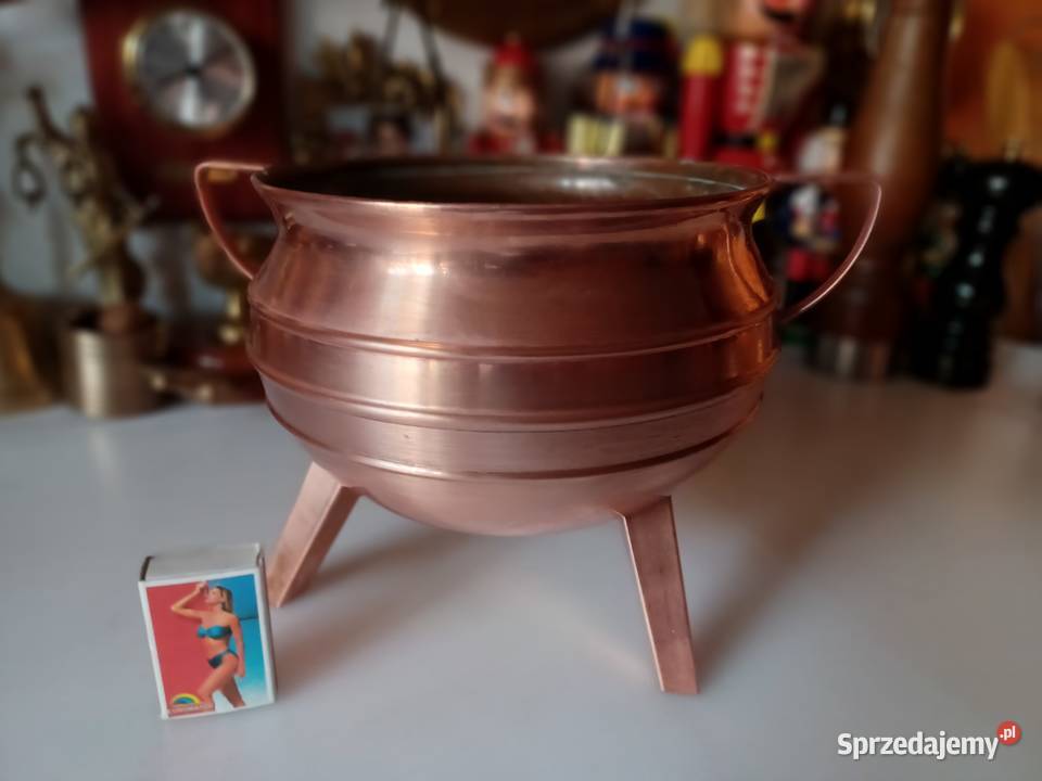 Piękna skandynawska donica Miedź Kolekcja Poznań