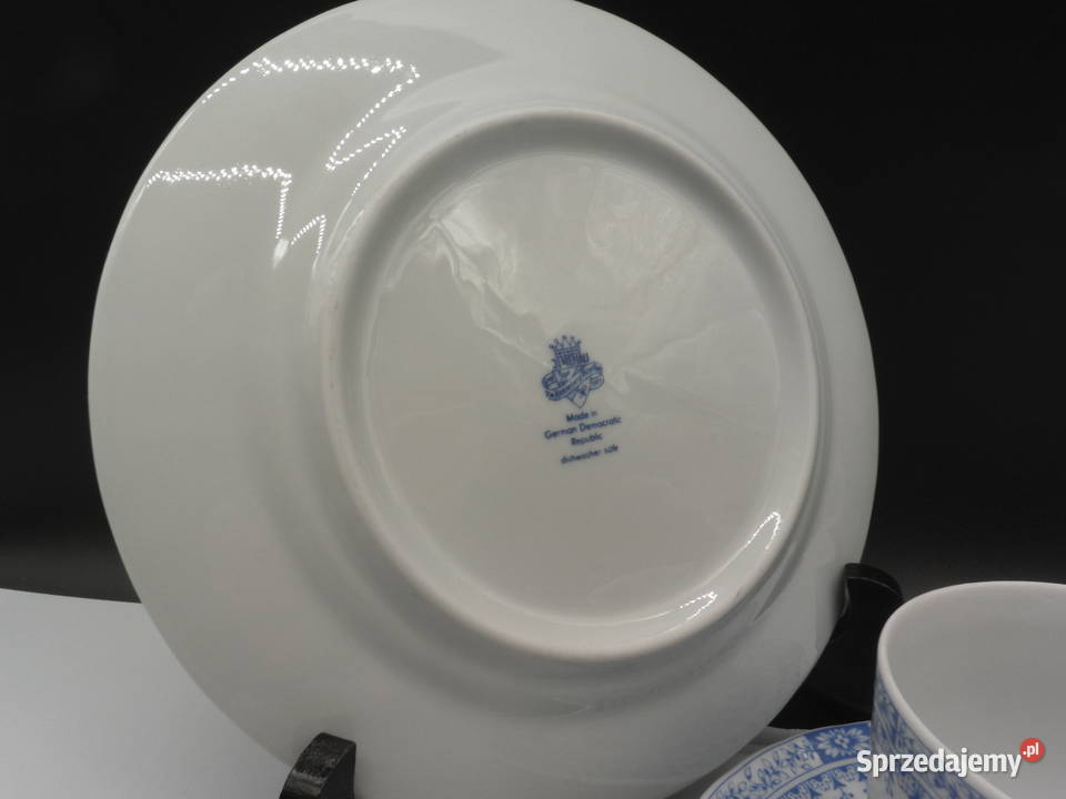 Zestaw śniadaniowy z porcelany trio herbaciane sprzedam