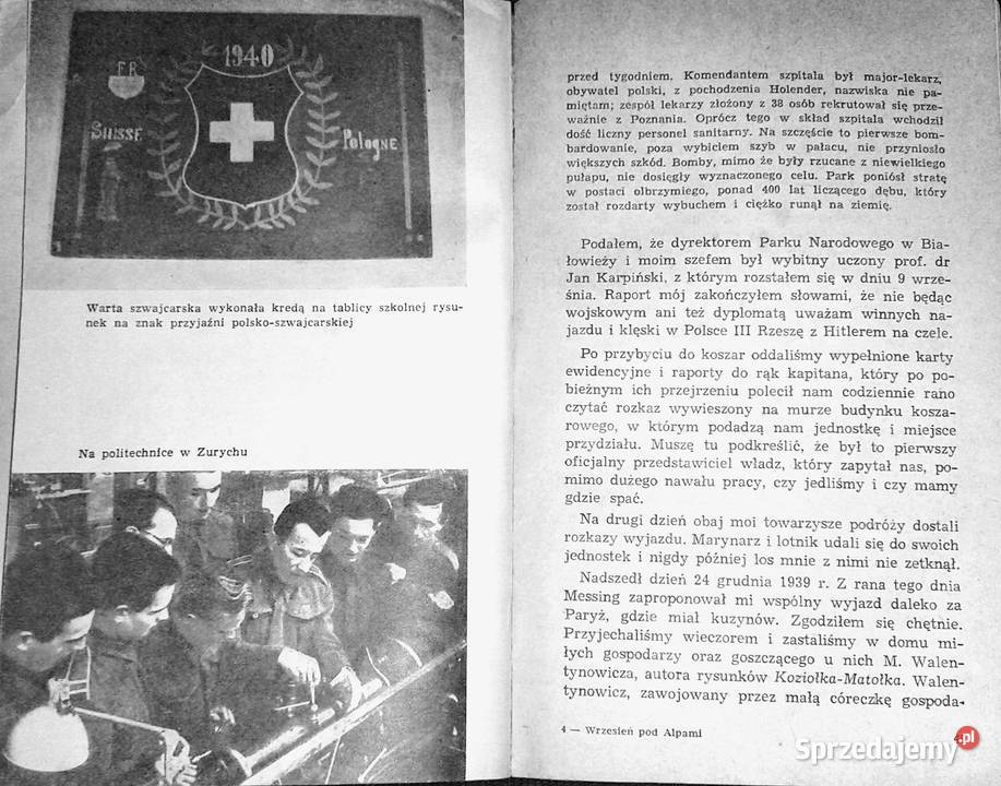 Wrzesień pod Alpami Z żołnierskiego notatnika sprzedam