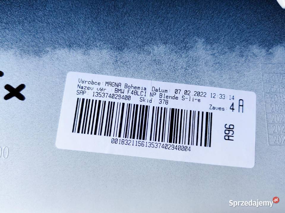 BMW X1 F48 DOKŁADKA ZDERZAKA SPOJLER PRZÓD Spoilery