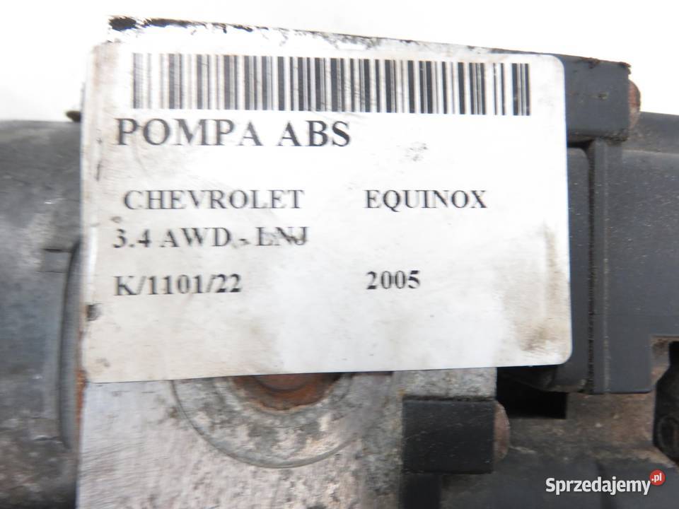 POMPA ABS CHEVROLET EQUINOX 0265218606 sprzedam