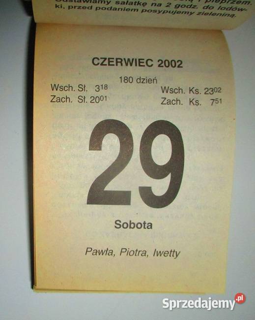 Kartka z kalendarza kalendarz ździerak pamiątka łódzkie Łódź