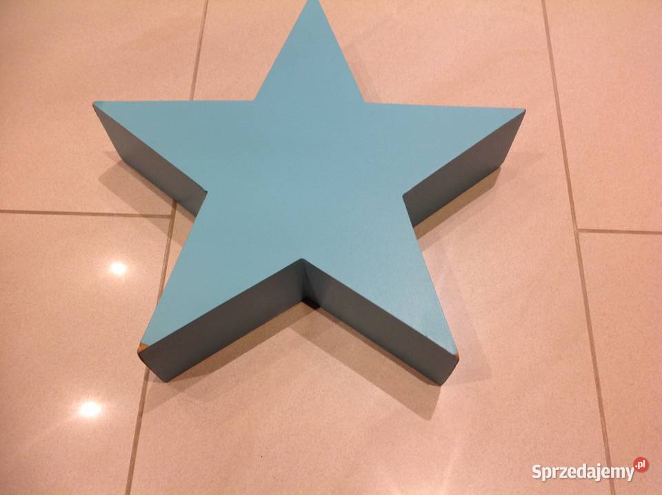 Gwiazda Drewniana Niebieska Dekoracja lubuskie Nowa Sól