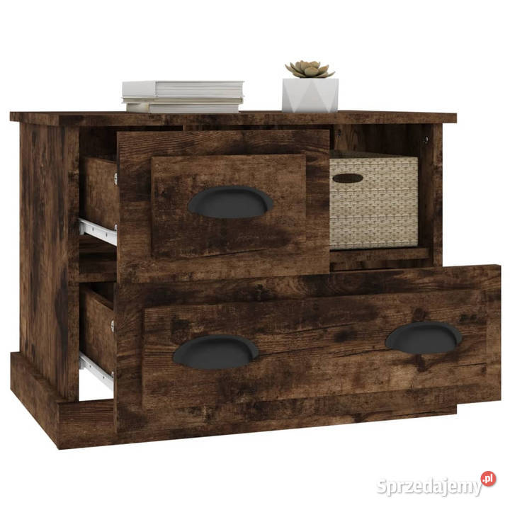 Szafka nocna przydymiony dąb 60x39x45 WM816365