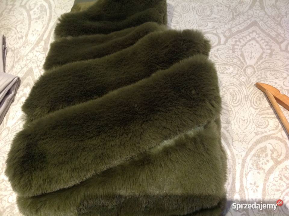 Kamizelka Futrzana Damska M NOWA Zielona Nowa Sól