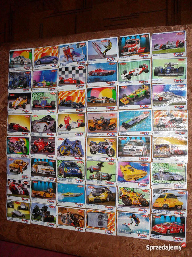 kolekcja obrazków z gum turbo Czersk sprzedam