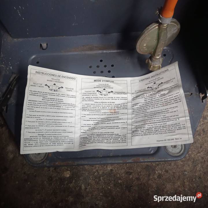 Piecyk gazowy AGNI na butlę GAZ GRZEJNIK Kamień Pomorski