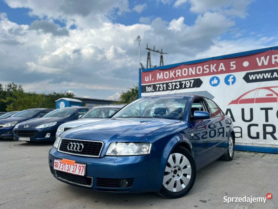 Audi A4B6 16 Benzyna Alufelgi Klima Zadbany 102KM A4 Wrocław