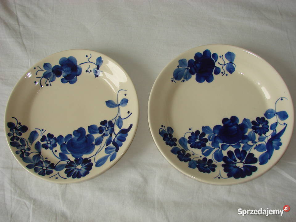 Włocławek fajansowy talerz Pruszcz Gdański