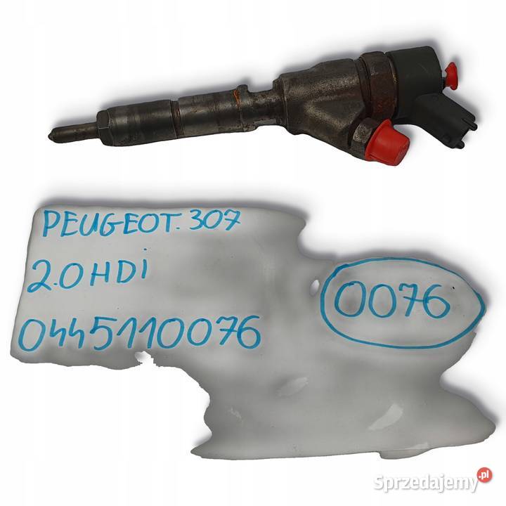 WTRYSKIWACZ Peugeot 307 20 HDI 0445110076 0105 osobowe Chełm