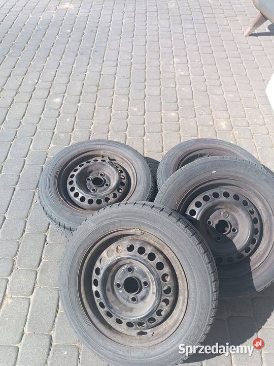 4x felga stalowa 55Jx14 ET45 4x opona zimowa Charlęż