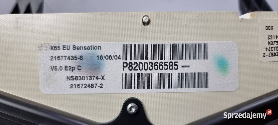 LICZNIK ZEGAR RENAULT CLIO II 8200366585 osobowe kujawsko-pomorskie Lipno