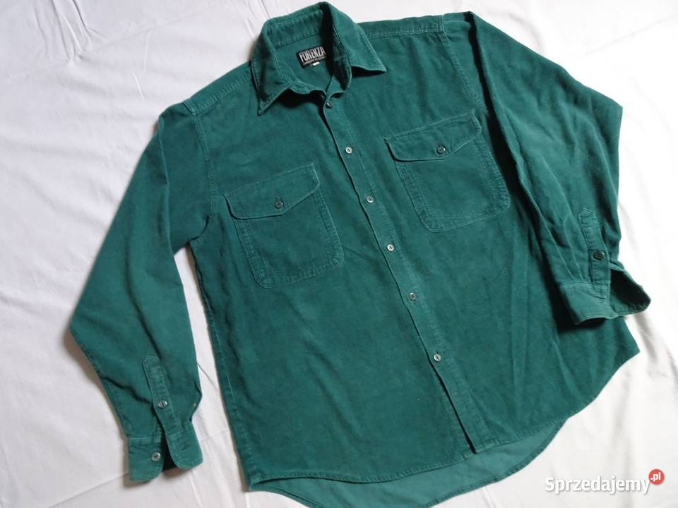 Koszula Sztruksowa Zielona S M Moda i Styl sprzedam