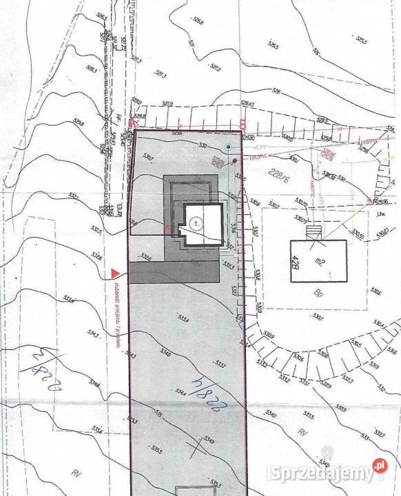 sprzedaży gruntu Berest 4900m2 4900m2