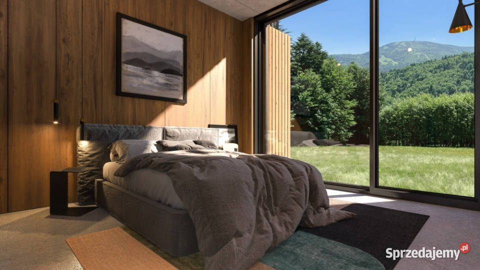 Nowoczesne apartamenty w Szczyrku z widokiem na 64m2 śląskie
