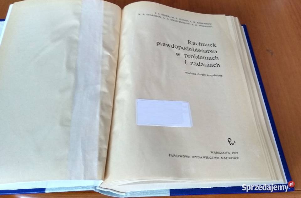 Rachunek prawdopodobieństwa w zadaniach i Książki naukowe i popularnonaukowe Gdańsk