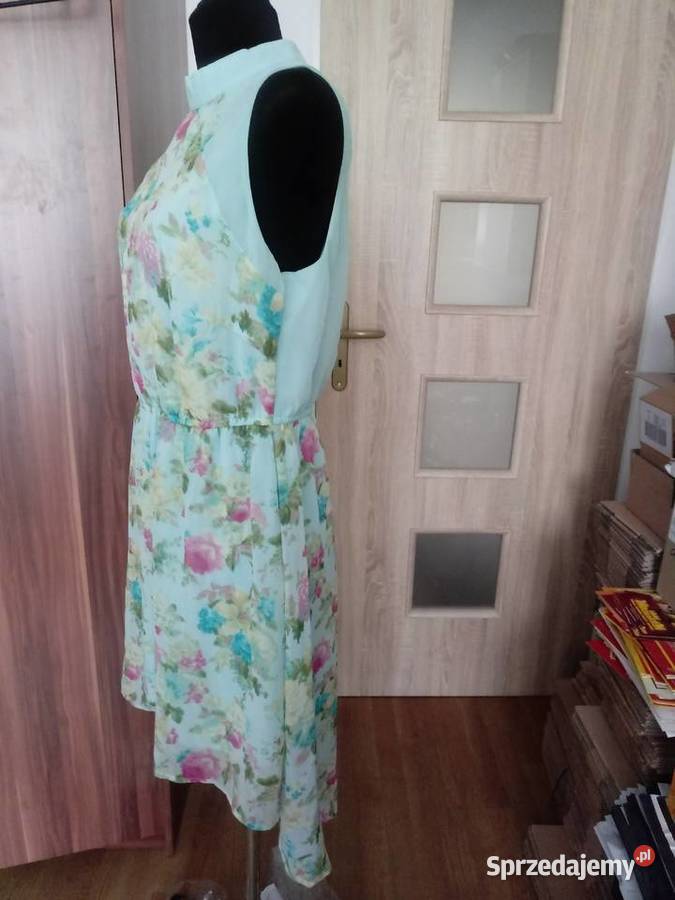 Nowa sukienka letnia miętowa Rozmiar 40(L) Spódnice i sukienki Chrzanów