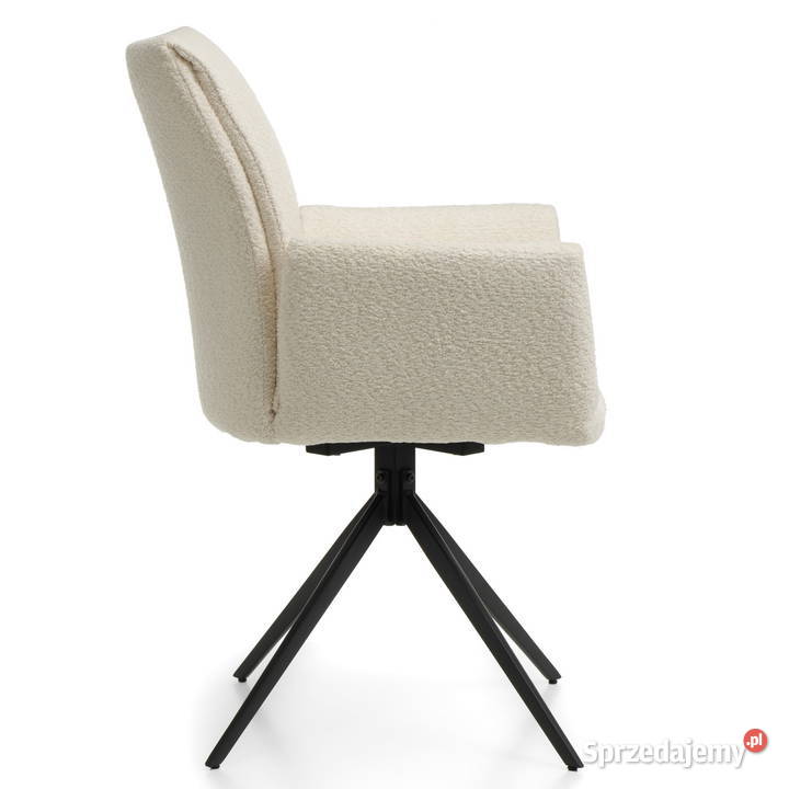 Beżowe Krzesło Prato Boucle Wysyłka 24H Dostawa Tarchały Małe