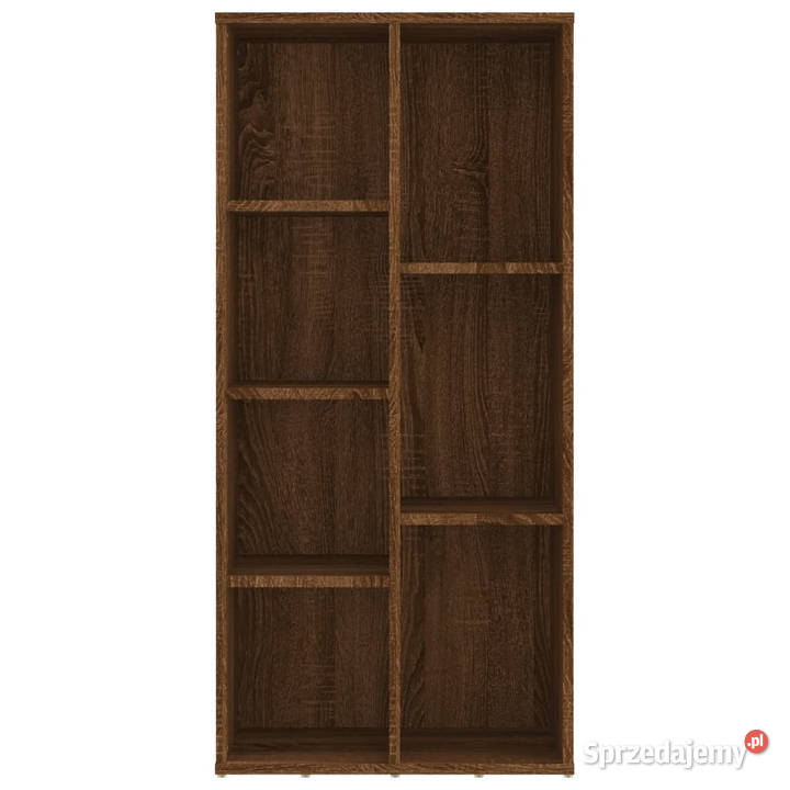Regał na książki brązowy dąb 50x25x106 WM815446