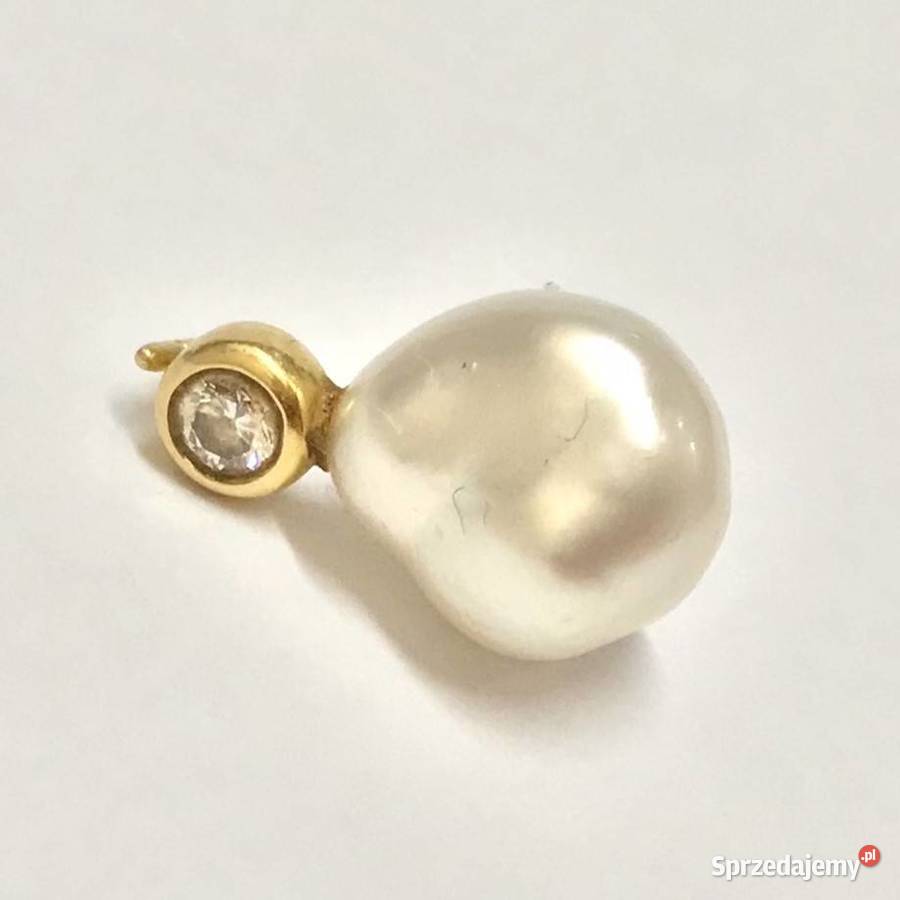 Tiffany Co Elsa Peretti zawieszka 18k perła złoto Wisiorki Biżuteria Warszawa