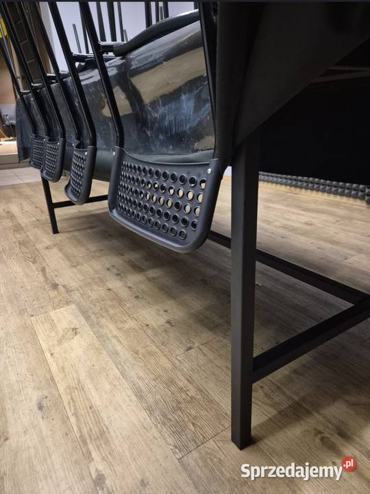 Zestaw stół z 12 krzesłami metalowe nogii Zielona Góra sprzedam