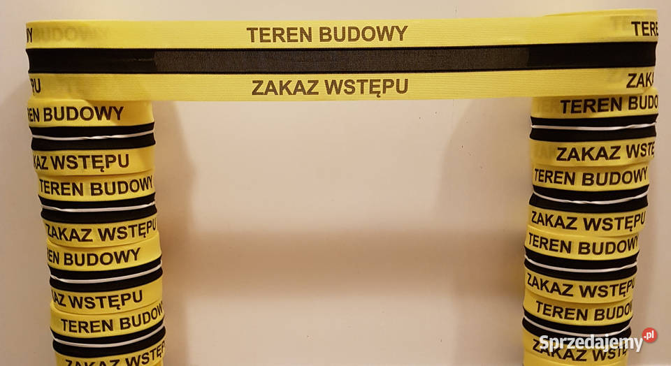 Teren Budowy taśma ostrzegawczo informacyjna 50 Zielona Góra