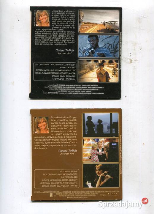 Miasto Boga Między słowami 2 filmy DVD Szczecin sprzedam