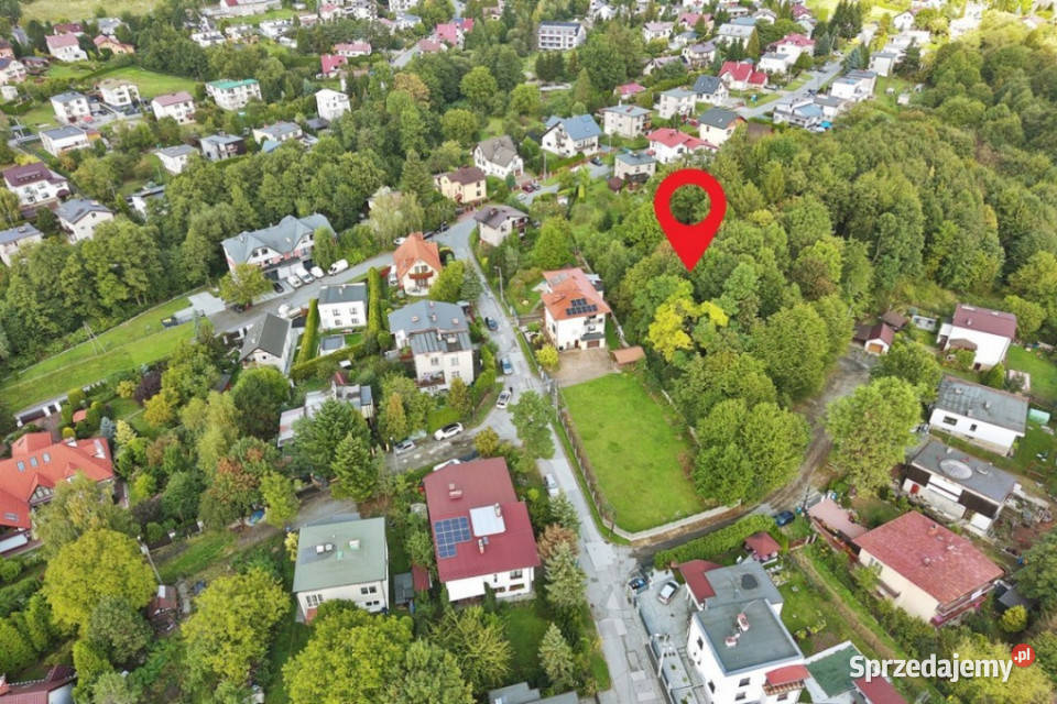 Bajkowa działka z WZ zieleń w centrum B Białej budowlana Nieruchomości Bielsko-Biała