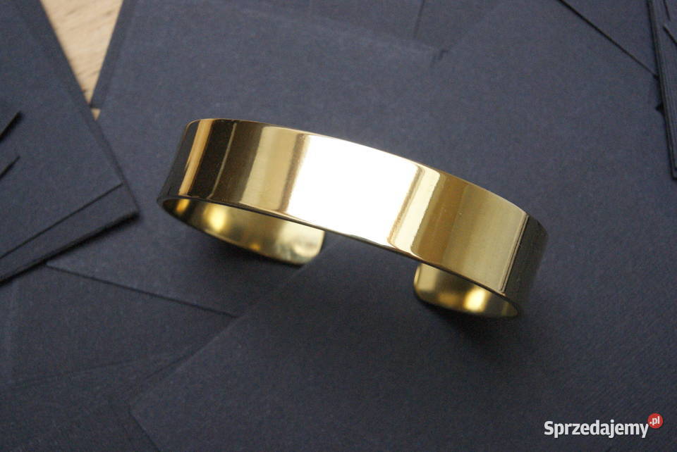 Bransoletka mosiądz szer 15 rękodzieło Rękodzieło Łódź