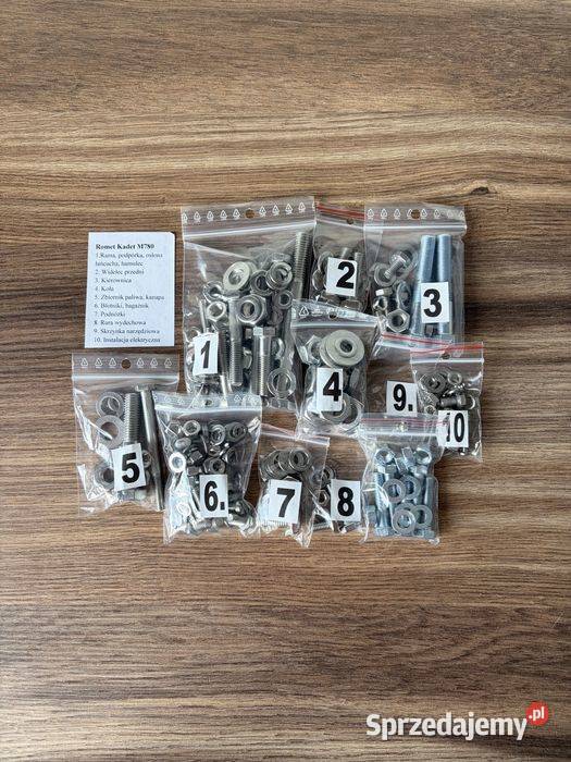 NOWY KOMPLET ŚRUB ŚRUBY NIERDZEWNE KADET M780 Bielsko-Biała