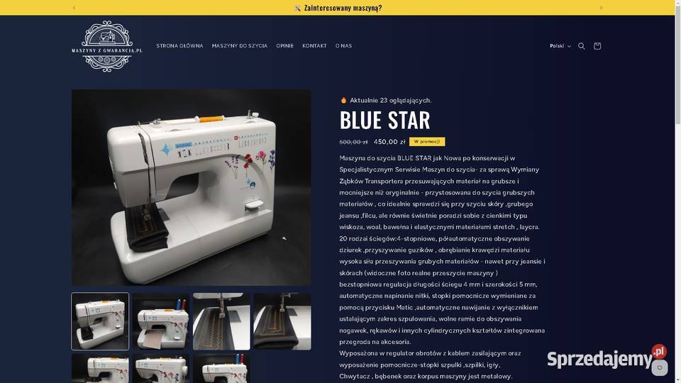 STRONA INTERNETOWA NA ZAMÓWIENIE Sklep Sandomierz sprzedam