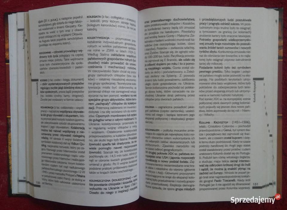 Słownik Historia Złote wydanie encyklopedie, słowniki, leksykony Paczków sprzedam