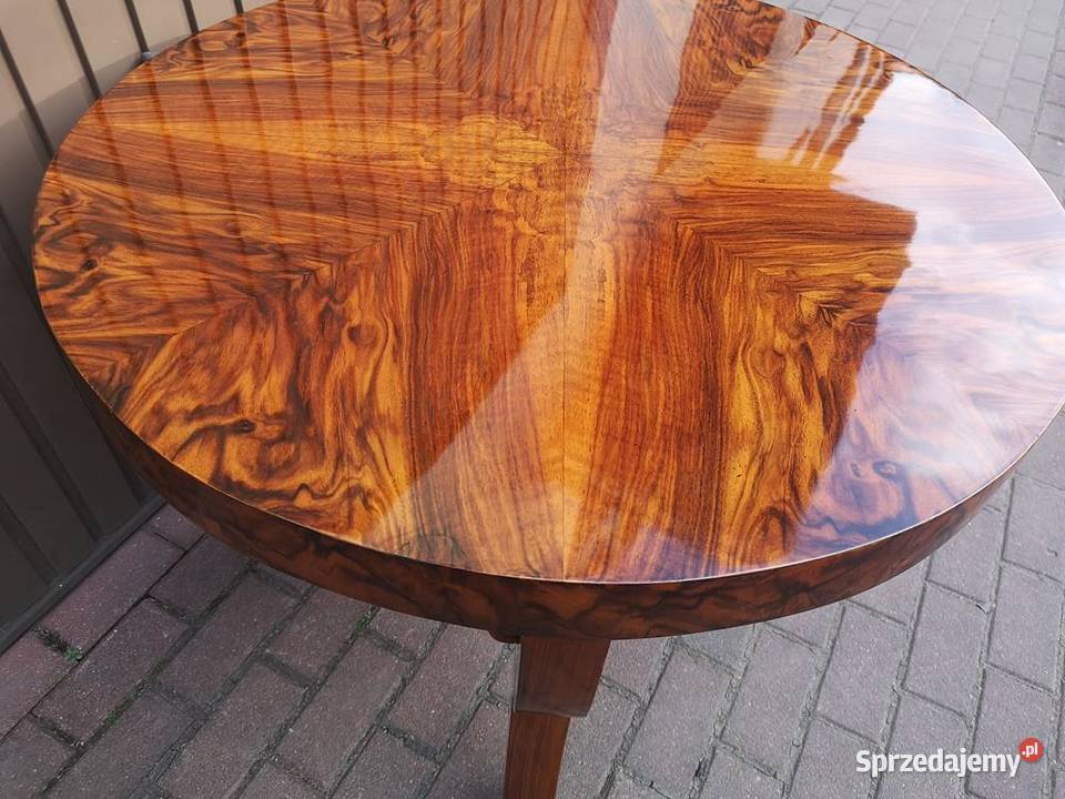 Stolik ArtDeco Orzech 94 Politura Antyk Stary Swarzędz