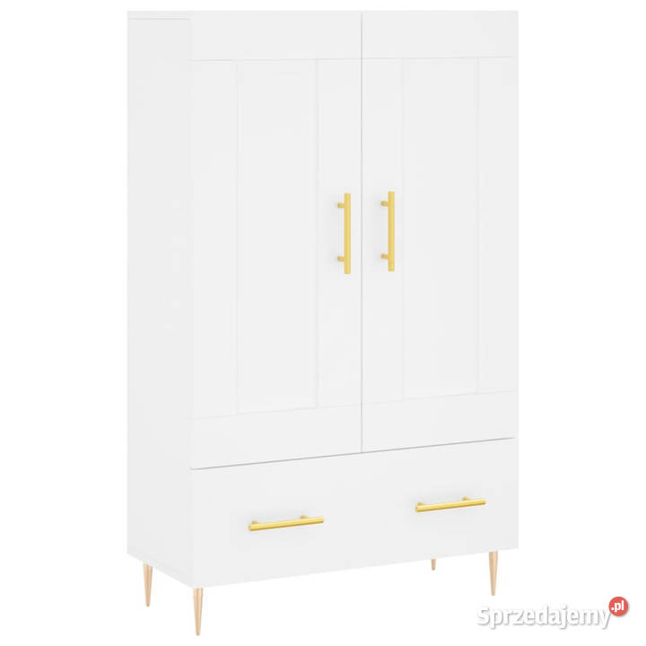 Wysoka szafka biała 695x31x115 materiał Warszawa