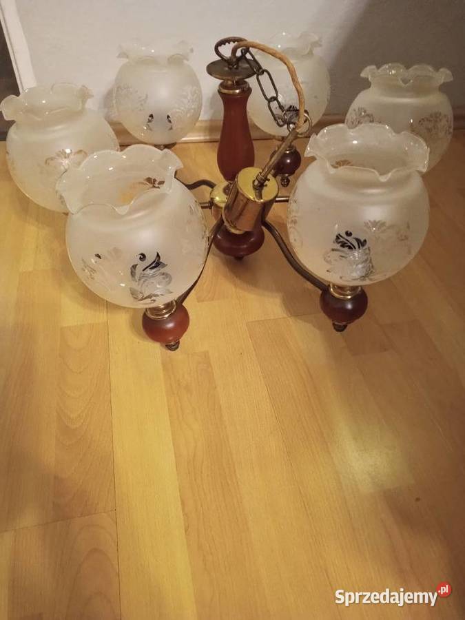 Lampa wisząca żyrandol vintage śląskie Tychy