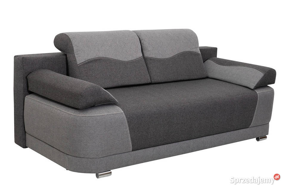 Kanapa Tapicerowana Szara VENUS Zaokrąglone Boki podkarpackie