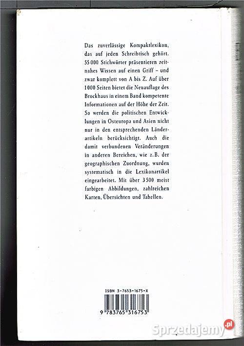 DER BROCKHAUS IN EINEM BAND AZ 5 aktualisierte Książki naukowe i popularnonaukowe Chorzów