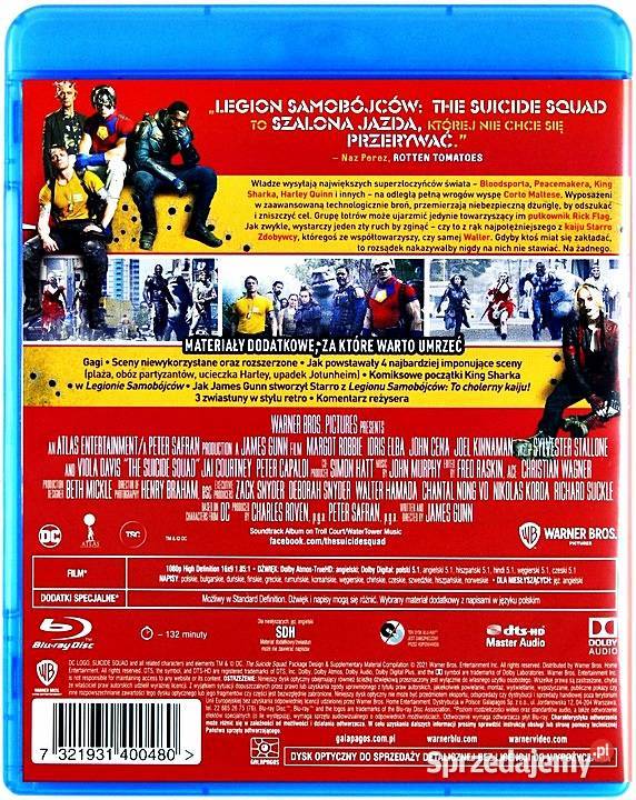 LEGION SAMOBÓJCÓW THE SUICIDE SQUAD BLURAY Kalisz sprzedam