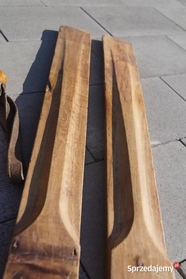 Stare narty jesionowe 160 kijki Pruchnik sprzedam