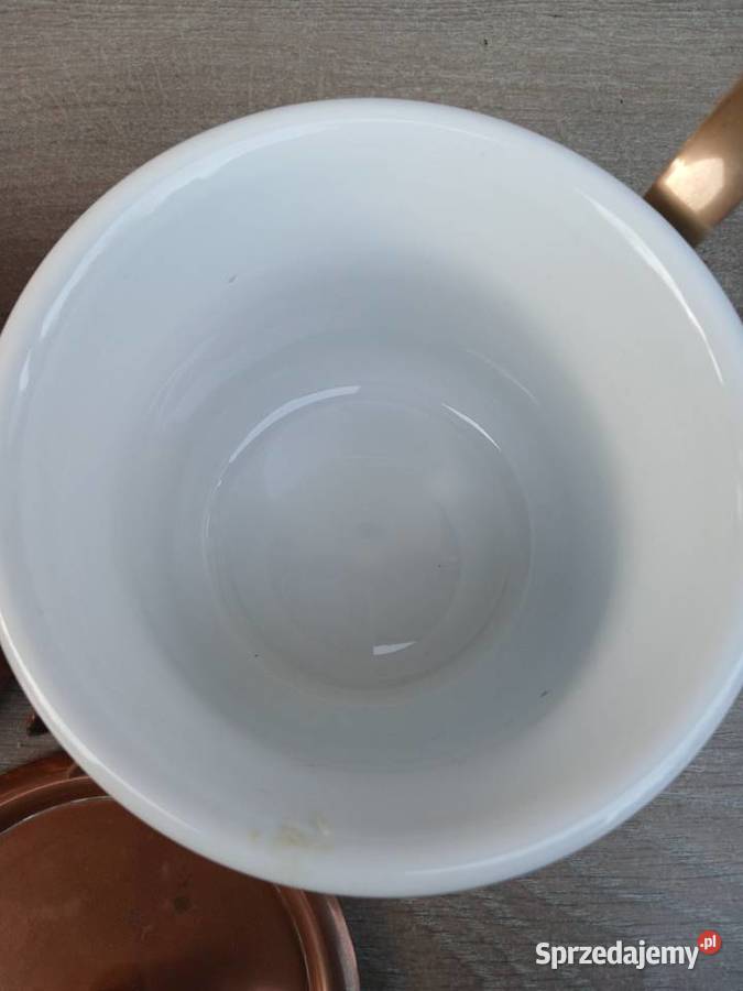 Profesjonalny miedziany garnek do kąpieli wodnej Garnki i szybkowary Warszawa