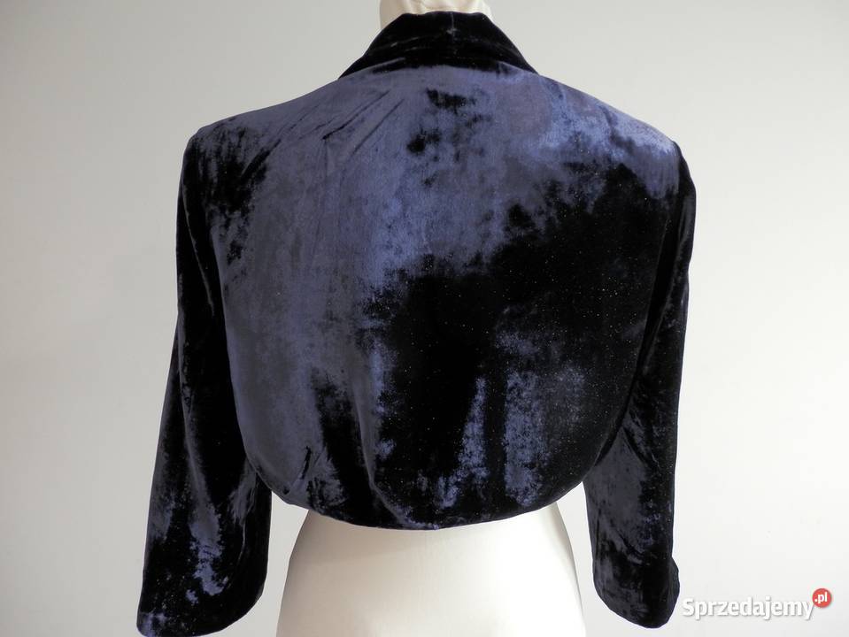 Marynarka Deni Cler Bolerko Narzutka Jedwabna Moda i Styl Łomża