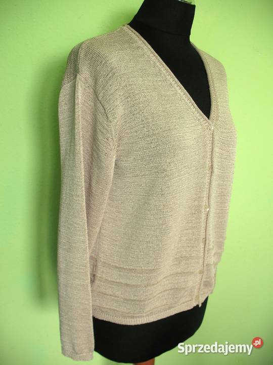 Sweter rozpinany 40 42 L biust 100 Bez wzoru mazowieckie Siedlce
