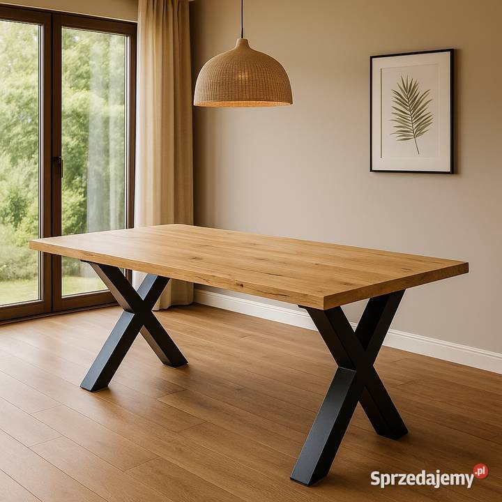 Stół Dębowy LOFT 100 Lite Drewno DĄB Rozkładany śląskie