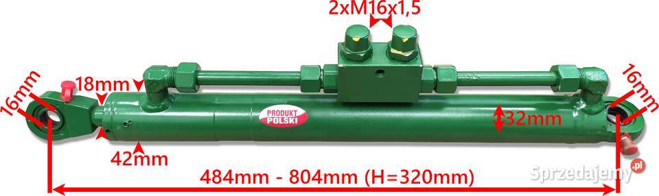 Cienki Siłownik 32x18 SKOK 320 ZAWÓR BLOKADA sprzedam